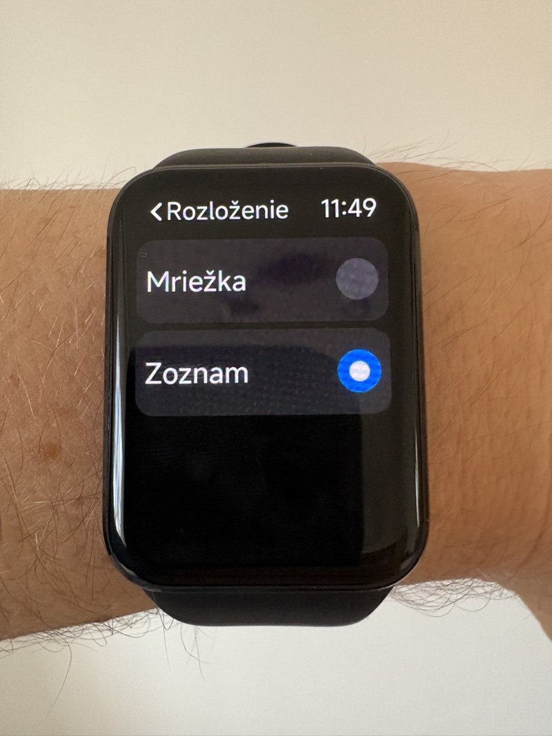 Ikony na hlavnej obrazovke je možné zobraziť aj ako zoznam